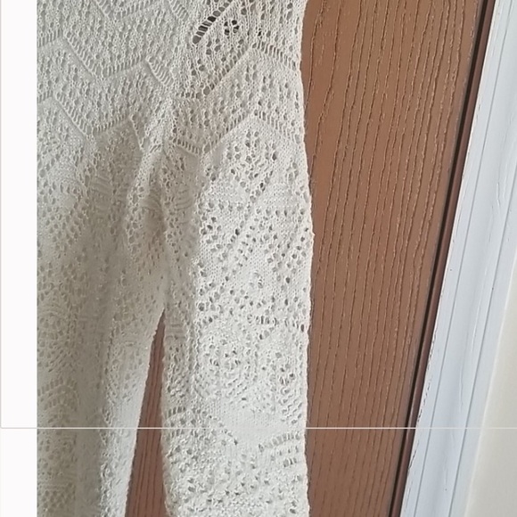 RARE Cat & Jack Cream Crochet Lace Dress - Picture 8 of 14